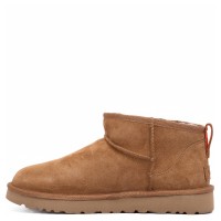 UGG Mens Classic Ultra Mini Zip Boot Chestnut