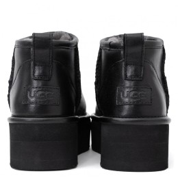 UGG Classic Ultra Mini Platform Leather Black