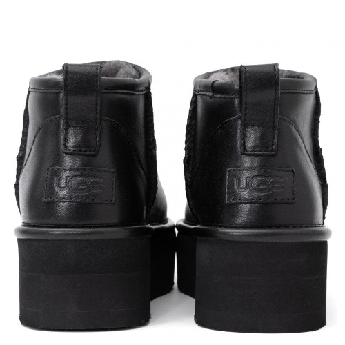 UGG Classic Ultra Mini Platform Leather Black
