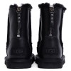 UGG Kids Classic Short Zip Leather Black