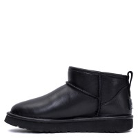 UGG Mens Classic Ultra Mini Leather Black