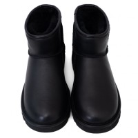 UGG Mens Classic Mini II Leather Black