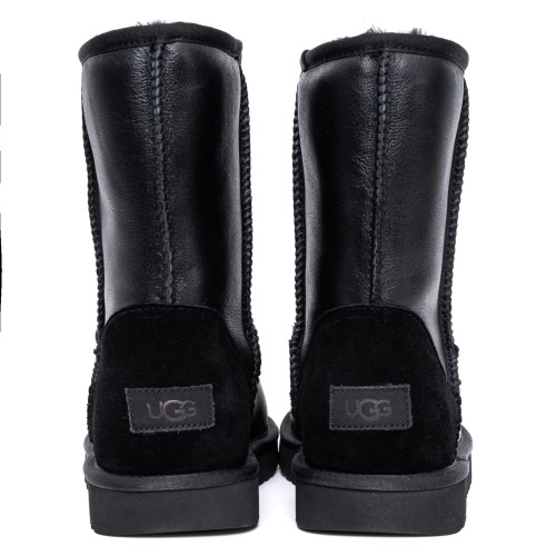 UGG Mens Classic Short Metallic Black